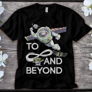 Disney Toy Story Buzz & Alien To Infinity And Beyond T-Shirt Unisex Tee T-shirt